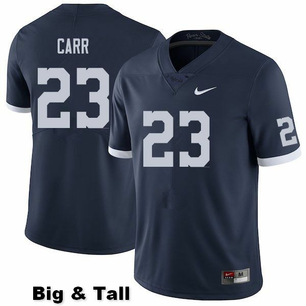 NCAA Nike Men's Penn State Nittany Lions Weston Carr #23 College Football Authentic Big & Tall Navy Stitched Jersey AJO5798SK